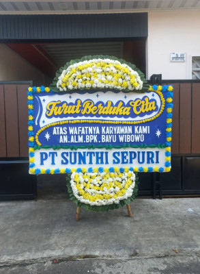Papan Bunga Duka di Sukamekar